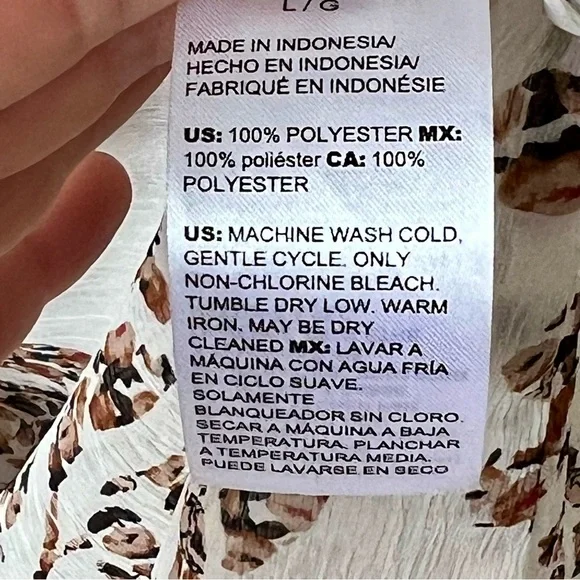 WHITE HOUSE BLACK MARKET Sleeveless Floral Ruched Lightweight Dress—SZ. Large - Picture 10 of 14